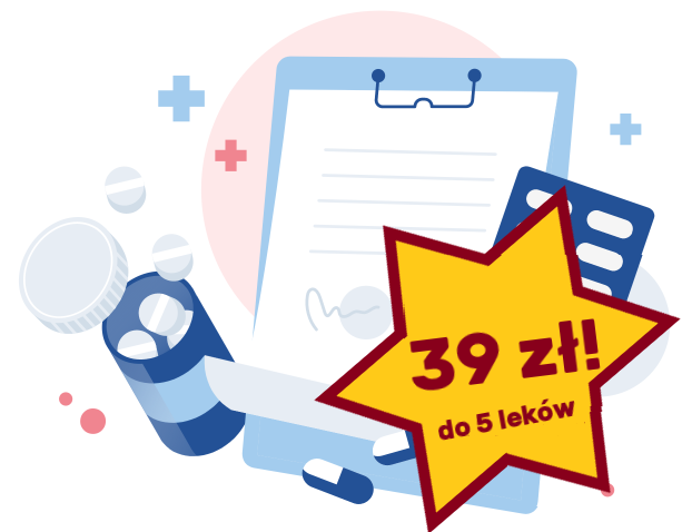 recepta już za 39 zł. Do 5 leków.